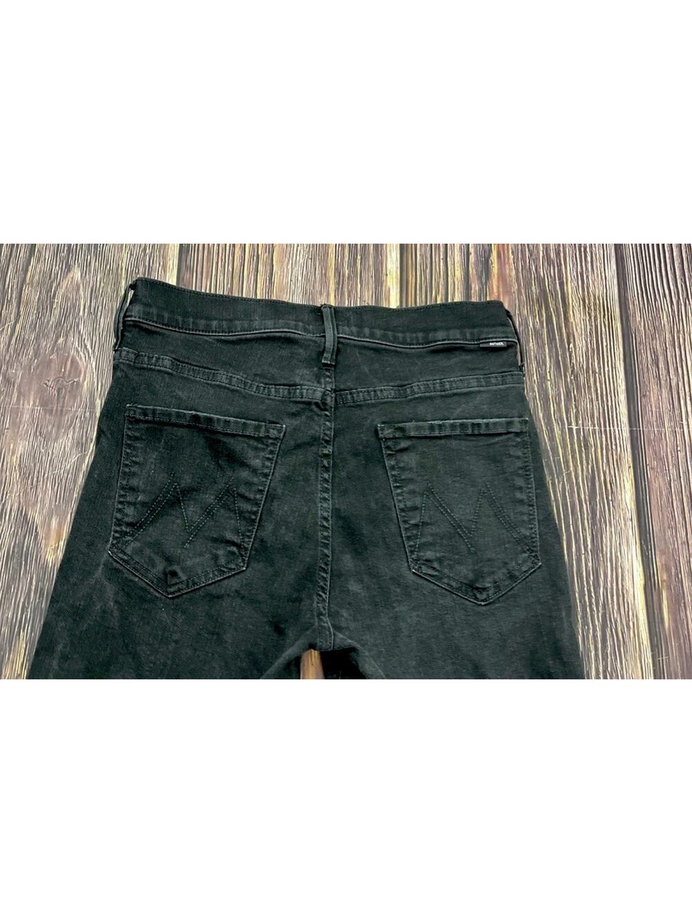 Mother Dazzler Ankle Jeans Women 27 Mid Rise Not Guilty Black